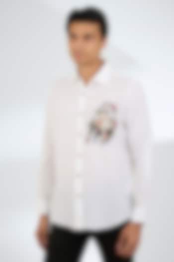 White Linen Shirt by Linen Bloom Men