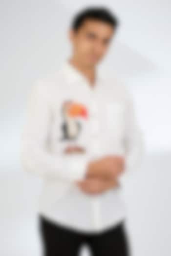 White Linen Shirt by Linen Bloom Men