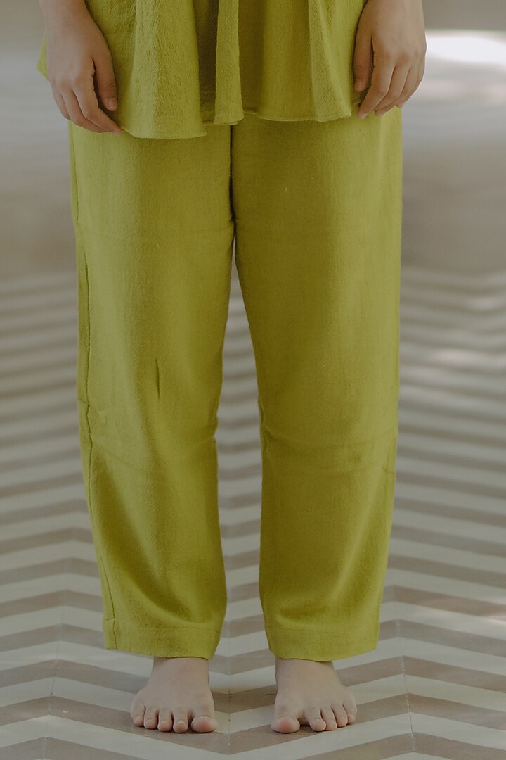 Green Jute Co-Ord Set by Label Sugar at Pernia's Pop Up Shop