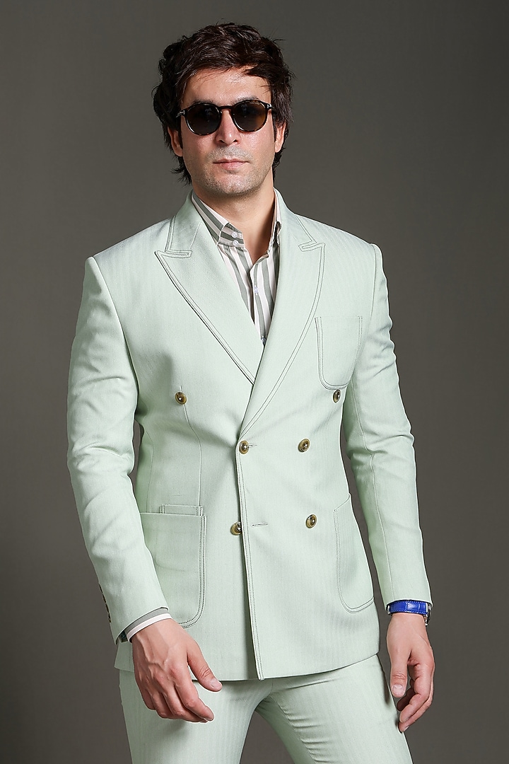 green emerald velvet dress Men's Hudson Mint Green Linen Blend Jacket