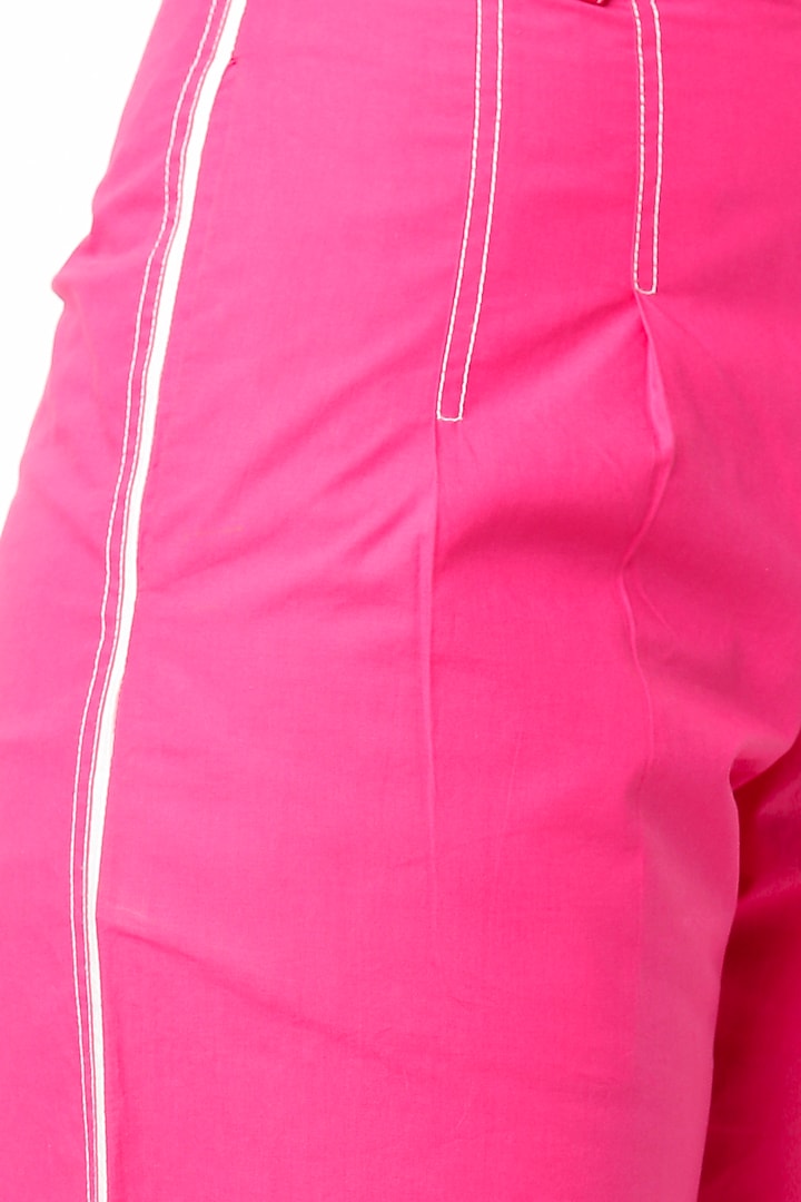Dark Pink Tapered Trousers by Lovebirds at Pernia's Pop Up Shop