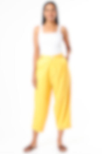 Yellow Tapered Trousers by Lovebirds at Pernia's Pop Up Shop