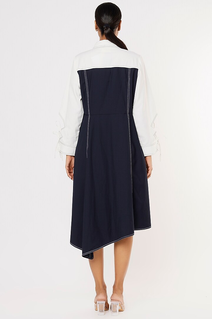 Navy Blue Asymmetrical Vacation Dress by Lovebirds at Pernia's Pop Up Shop