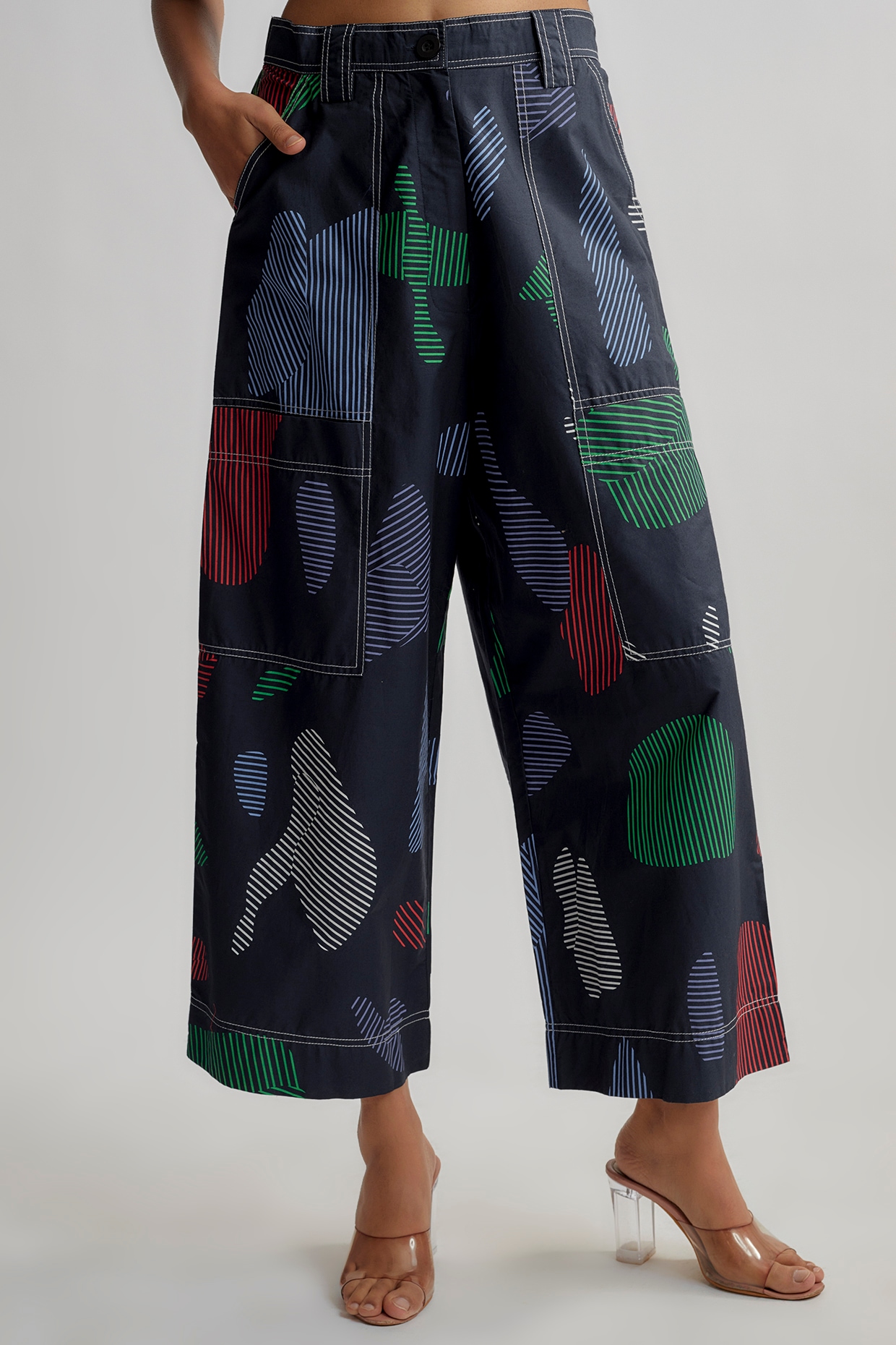 Buy Multicoloured Trousers & Pants for Women by ISCENERY BY VERO MODA  Online | Ajio.com