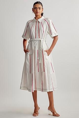 Ivory Terry Rayon Dress by Lovebirds