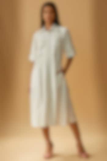 Ivory Terry Rayon Shirt Dress by Lovebirds