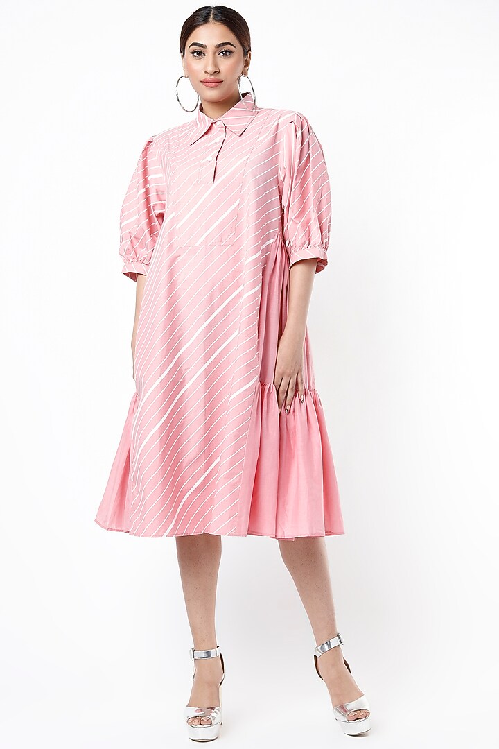 Blush Pink Poplin Vacation Dress by Lovebirds at Pernia's Pop Up Shop