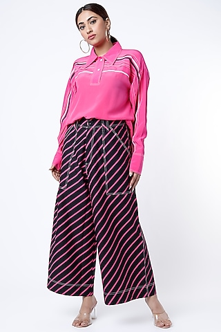 Black Straight Fit Pants by Lovebirds