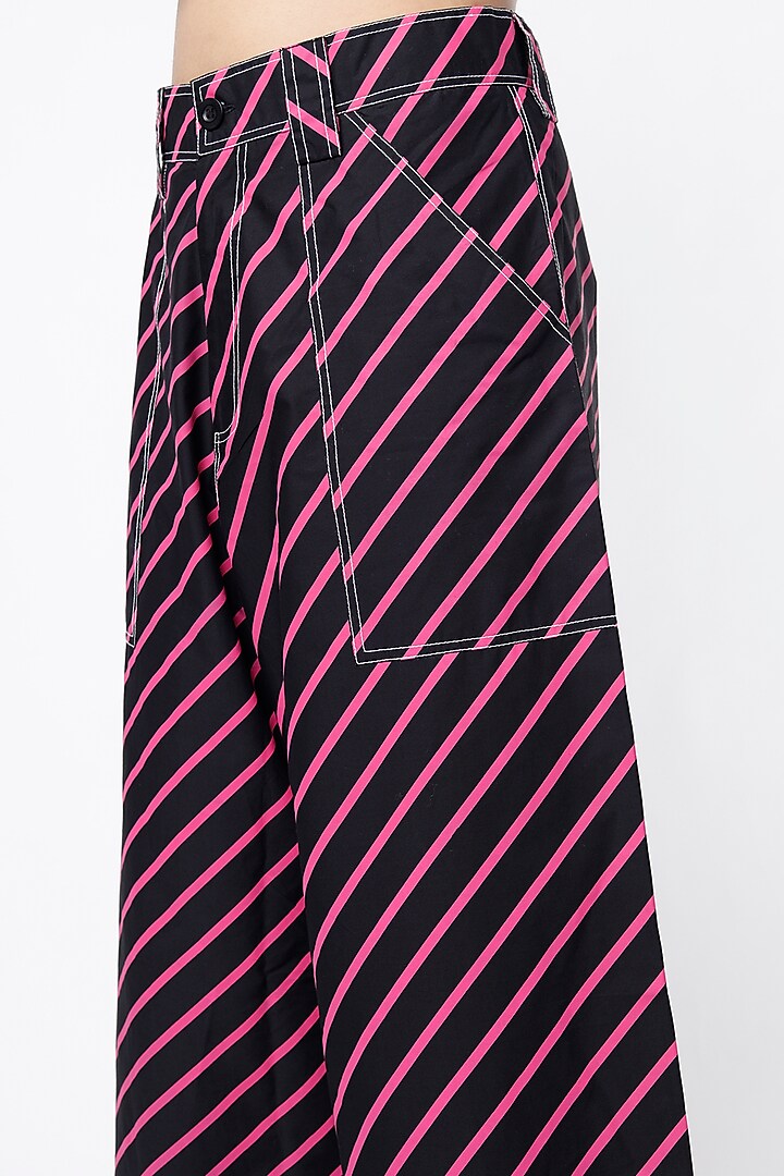 Black Straight Fit Pants by Lovebirds at Pernia's Pop Up Shop