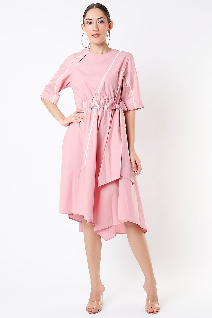 Blush Pink Poplin Dress by Lovebirds