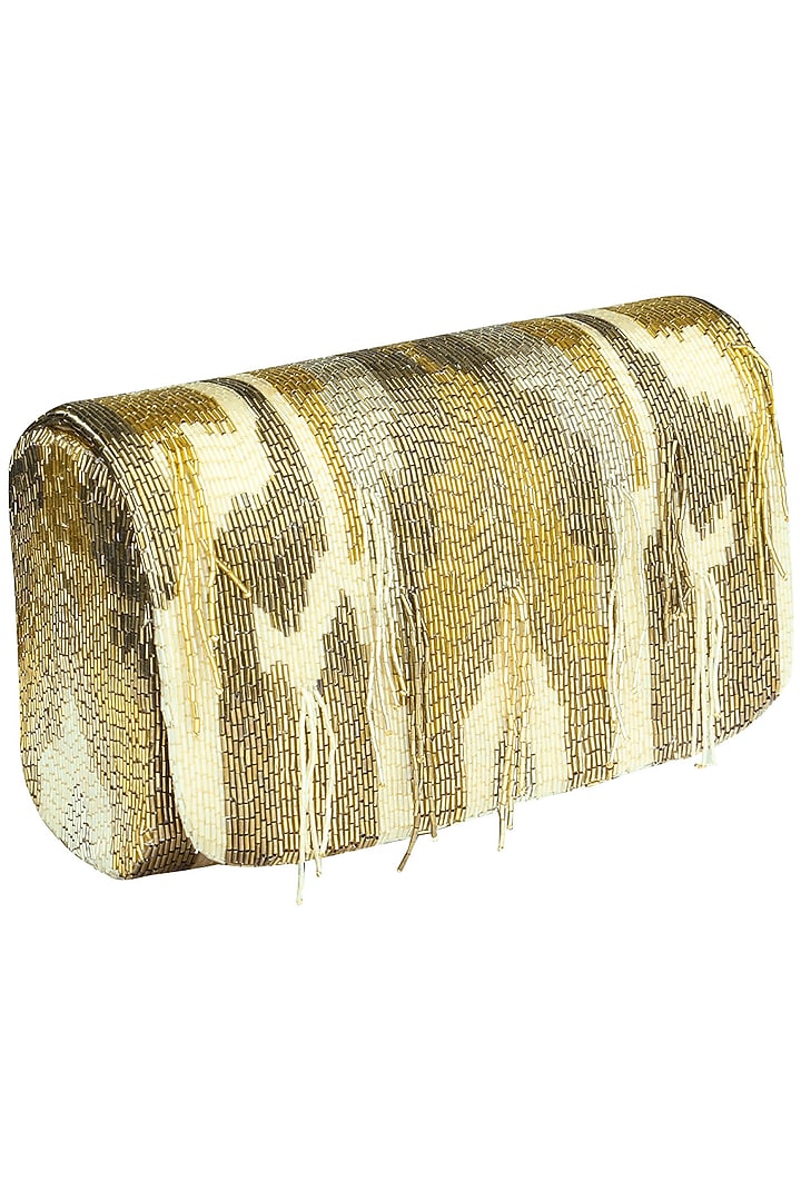 LovetoBag presents Gold Amber SQB Clutch available only at Pernia's Pop Up Shop.