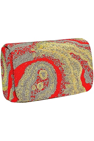Red Gemstone SQB Clutch by Lovetobag