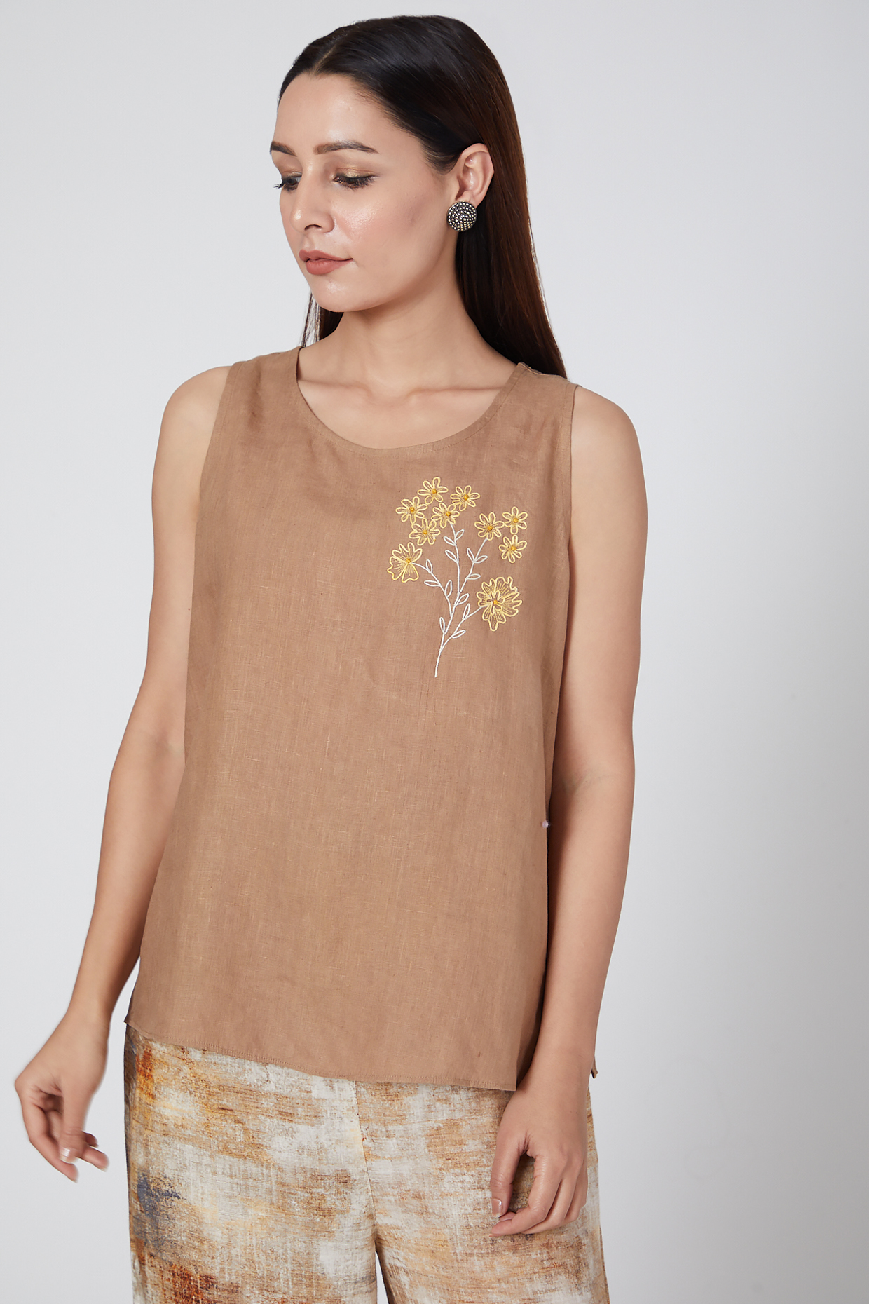 Hazel embroidered top by Linen Bloom at Pernia's Pop Up Shop