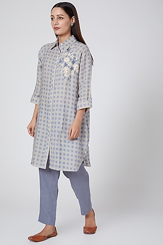 Blue Pants by Linen Bloom