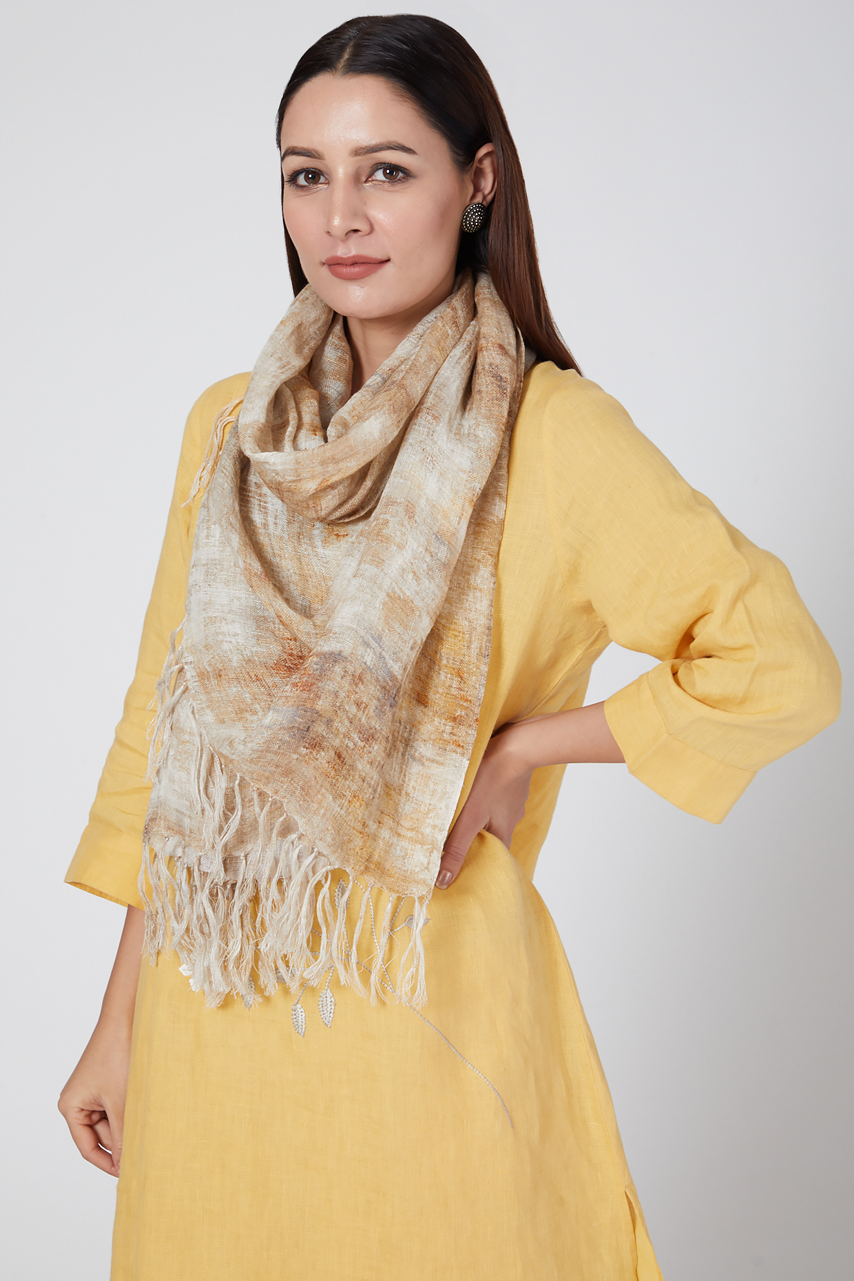 Hazel Digital Printed Scarf by Linen Bloom at Pernia's Pop Up Shop