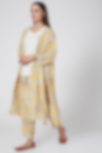 Ochre Digital Printed Cape by Linen Bloom at Pernia's Pop Up Shop