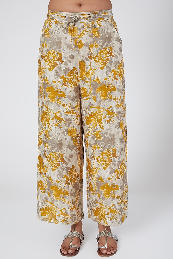 Hazel Digital Printed Pants by Linen Bloom