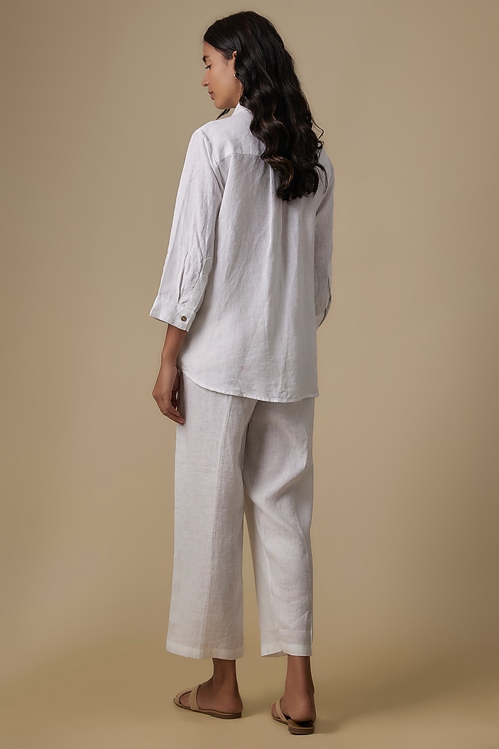 White Linen Shirt by Linen Bloom at Pernia's Pop Up Shop