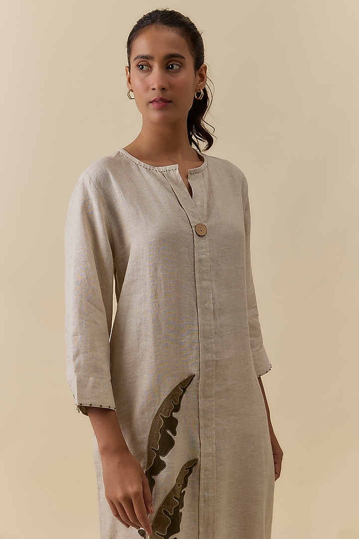 sachin and babi light blue dress Linen summer dress * Embroidered fashion outfit – Ukrainian Embroidery