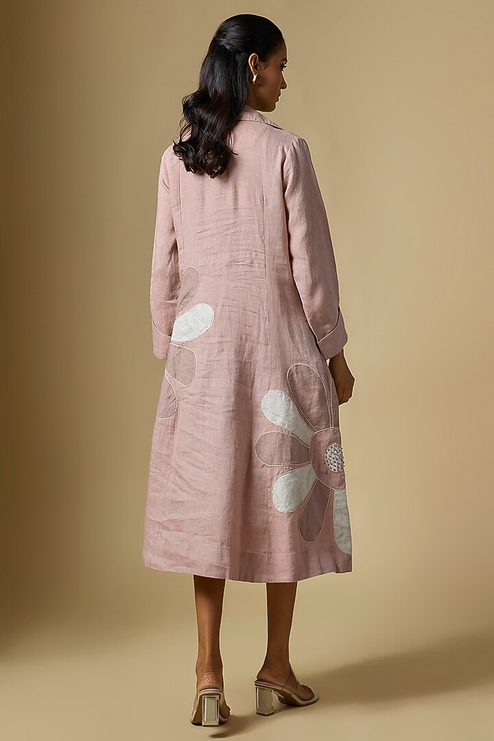 Pink Linen Vacation Dress by Linen Bloom at Pernia's Pop Up Shop