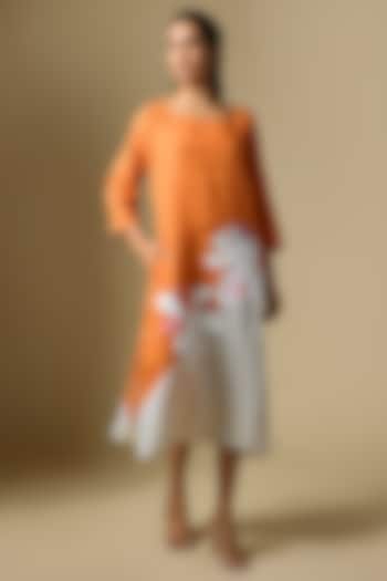 Orange Linen Tunic by Linen Bloom at Pernia's Pop Up Shop