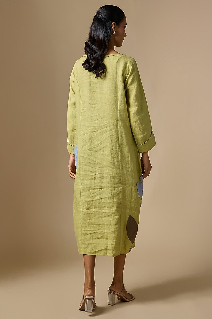 Cool Blue Linen Tunic by Linen Bloom at Pernia's Pop Up Shop