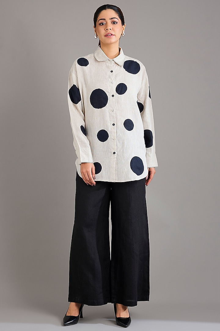 Black Linen Pants by Linen Bloom at Pernia's Pop Up Shop