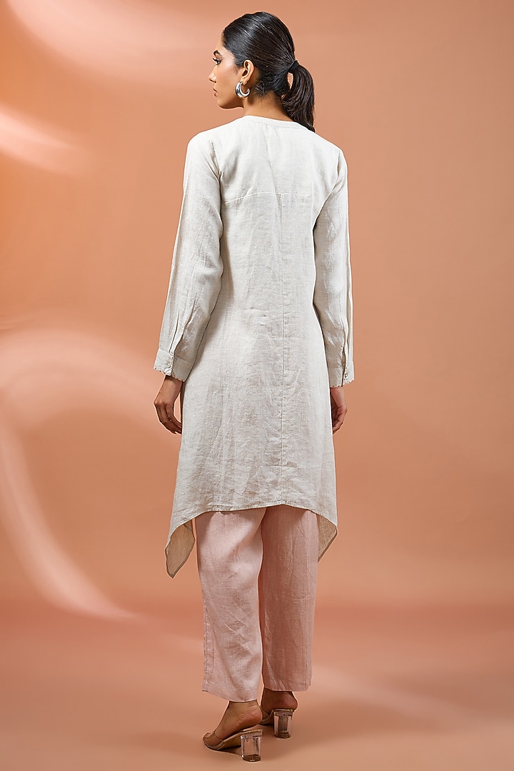 Pink Linen Pants by Linen Bloom at Pernia's Pop Up Shop
