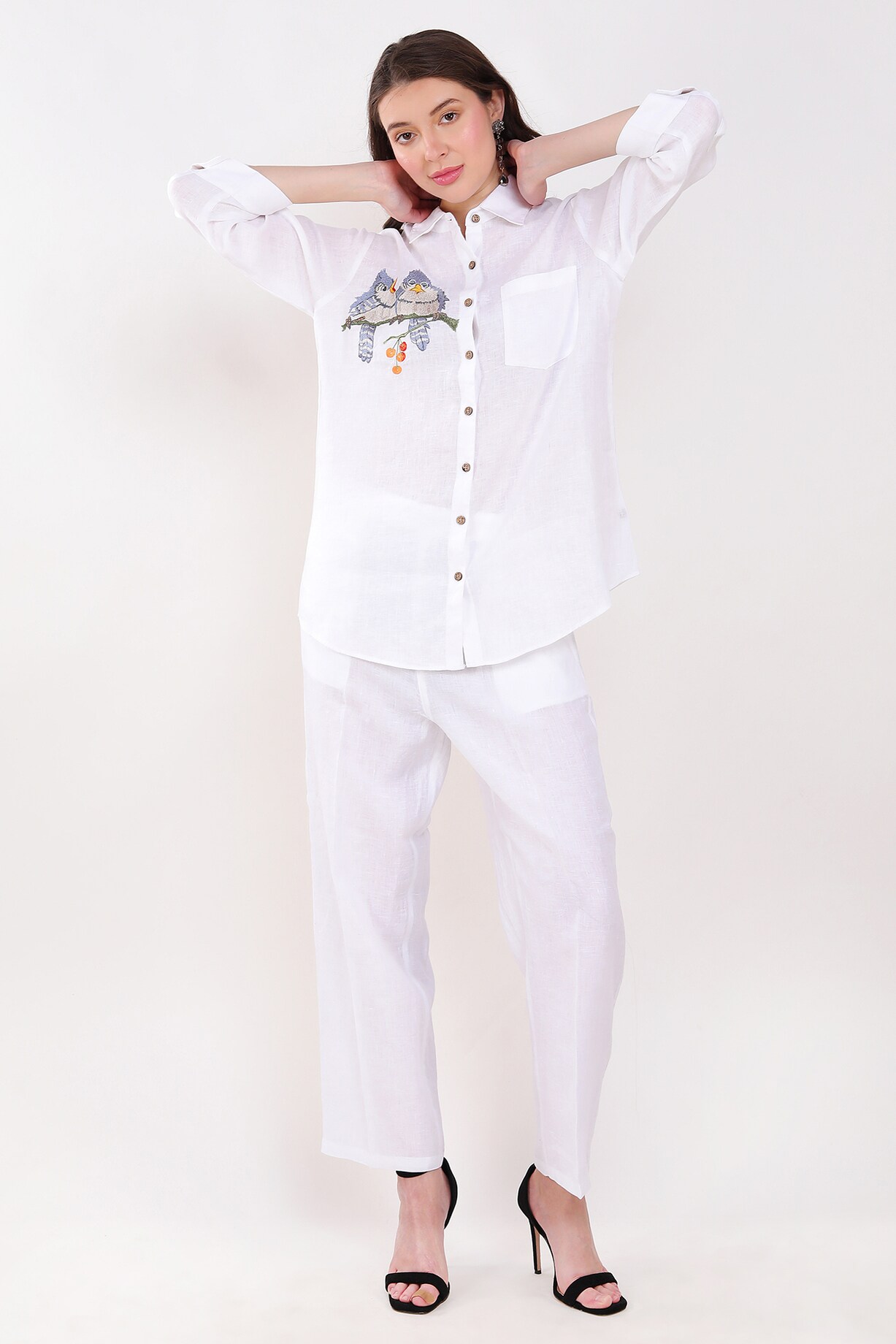echeveria linen skipper shirts&pants 上下1 echeveria linen skipper shirts&pants 上下1