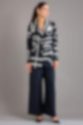 Navy Linen Pants by Linen Bloom at Pernia's Pop Up Shop