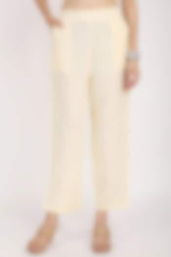 Yellow Linen Pants by Linen Bloom