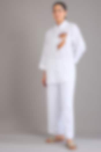 White Linen Shirt by Linen Bloom at Pernia's Pop Up Shop