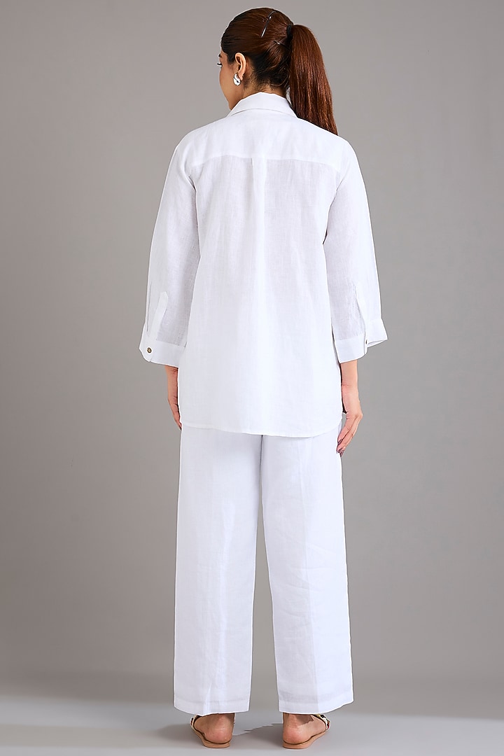 White Linen Shirt by Linen Bloom at Pernia's Pop Up Shop