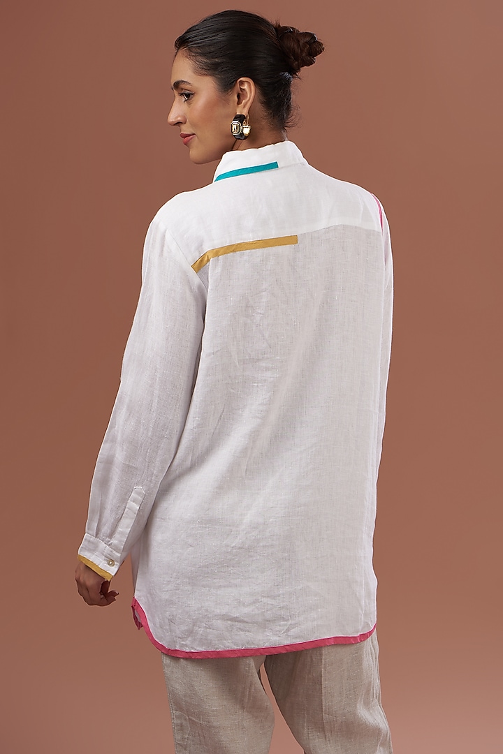 White Linen Shirt by Linen Bloom at Pernia's Pop Up Shop