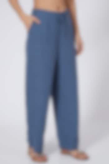 Indigo Linen Pants by Linen Bloom