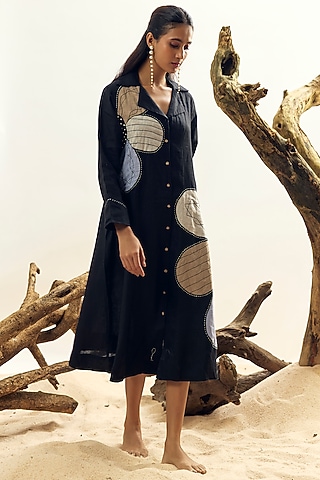 Shop Black Linen Wrap Dress for Women Online from India's Luxury Designers 2026 Shop Black Linen Wrap Dress for Women Online from India's Luxury Designers 2026