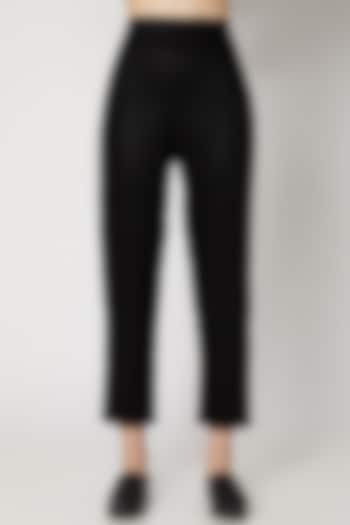 Black Linen Pencil Pants by Linen Bloom