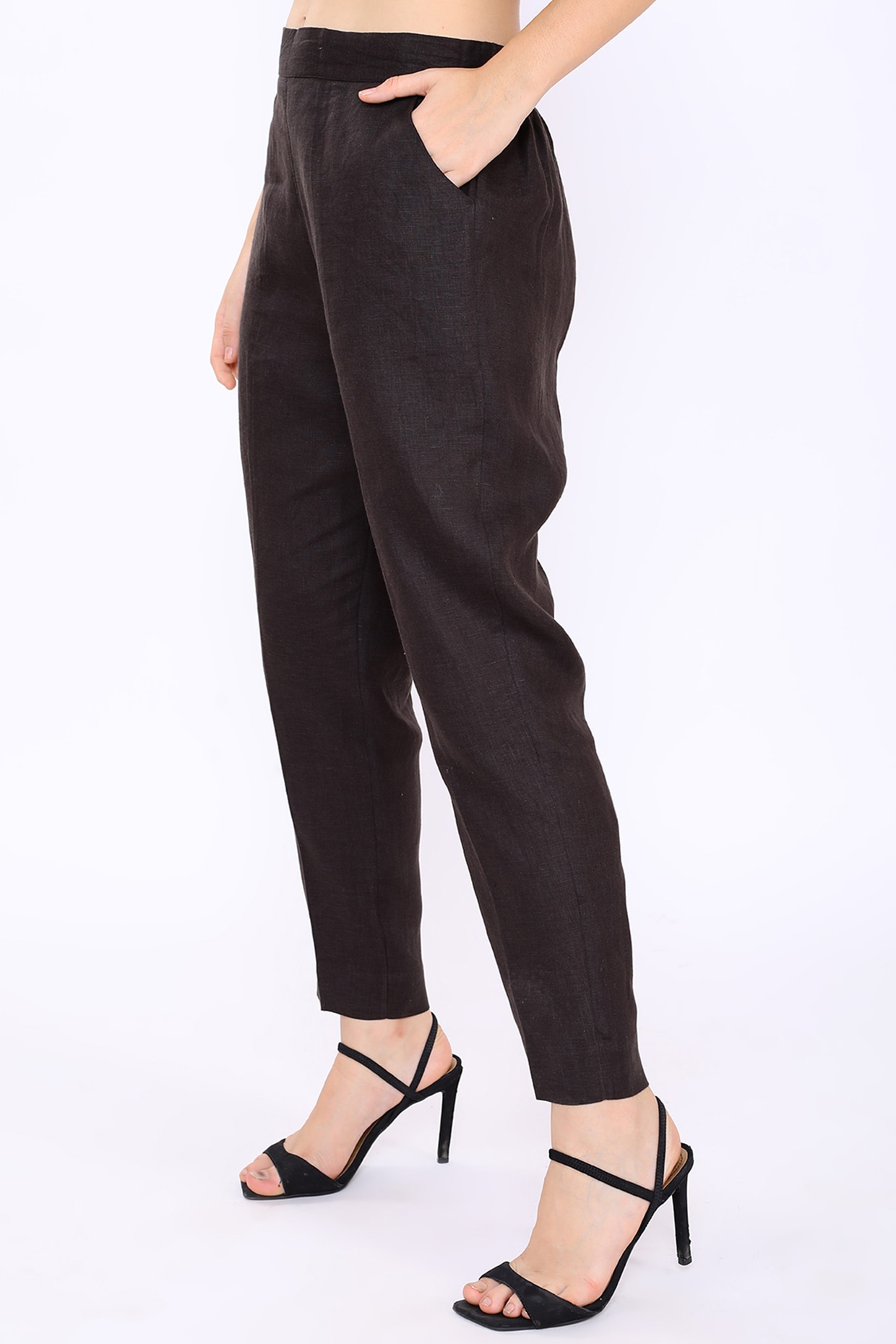 High Waisted Linen Pant– Almina Concept