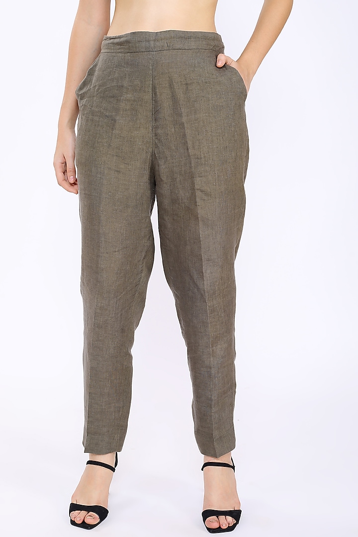 Sage Linen Pants by Linen Bloom