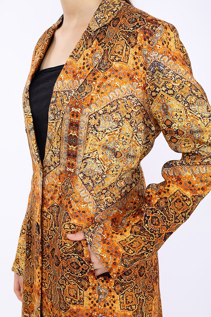 Multi-Coloured Digital Printed Jacket by Linen Bloom at Pernia's Pop Up Shop