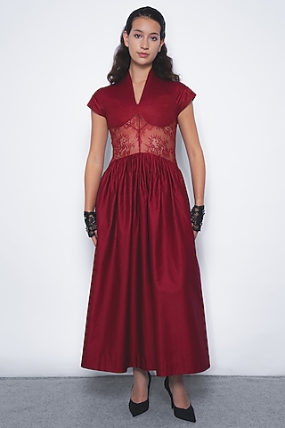 Ruby Cotton Opera Maxi Dress by LEH STUDIOS