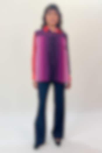 Multi-Colored Viscose Gradient Printed Top by LEH STUDIOS at Pernia's Pop Up Shop