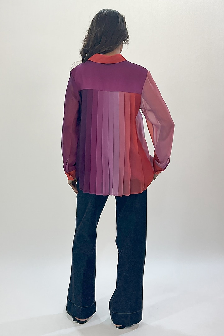 Multi-Colored Viscose Gradient Printed Top by LEH STUDIOS at Pernia's Pop Up Shop