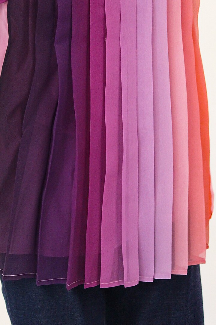 Multi-Colored Viscose Gradient Printed Top by LEH STUDIOS at Pernia's Pop Up Shop