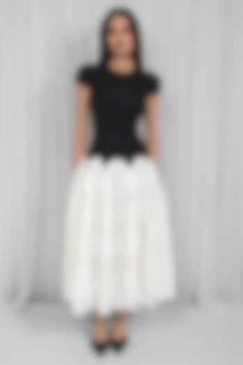 Black & White Lace Vacation Dress by LEH STUDIOS at Pernia's Pop Up Shop