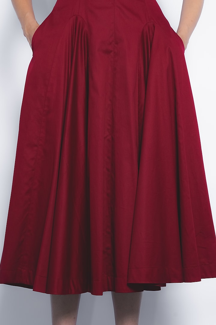 Ruby Cotton Halter Midi Vacation Dress by LEH STUDIOS at Pernia's Pop Up Shop