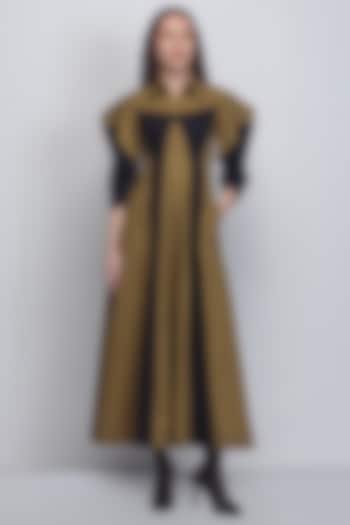 Black Cotton Poplin Vacation Dress by LEH STUDIOS at Pernia's Pop Up Shop