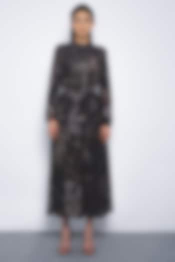 Multi-Colored Viscose Printed Wrap Maxi Vacation Dress by Leh  at Pernia's Pop Up Shop