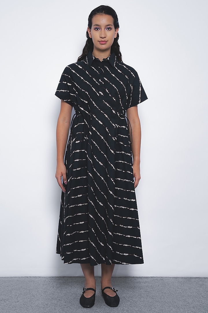 Multi-Colored Cotton Printed Midi Vacation Dress by Leh  at Pernia's Pop Up Shop