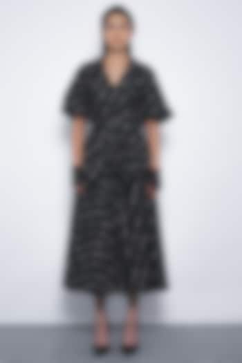 Multi-Colored Cotton Printed Midi Vacation Dress by Leh  at Pernia's Pop Up Shop